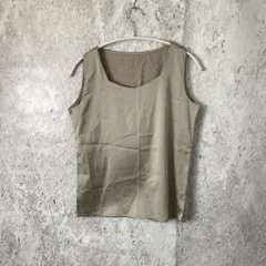 ノースリーブ トップス インナー タンクトップ グレージュ Mサイズ □〇