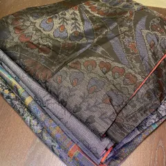 【まとめ売り】正絹大島紬6枚 リメイク素材　ハンドメイド向け