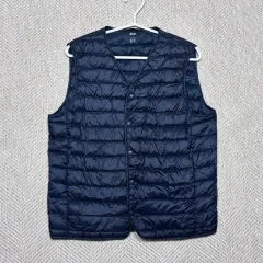 UNIQLO ユニクロ ネイビー レディース ダウン ベスト L サイズ