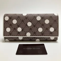 Y118 未使用 定価1.6万 PATRICK COX パトリックコックス レディース 長財布 財布 小銭入れ フラップ ホワイト かわいい おしゃれ お洒落