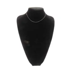 【中古】ノーブランドジュエリー Pt850 ネックレス チェーン 1.33g 約40cm プラチナ シンプル 華奢 上品 細め メンズ レディース  A2505247 【無料ギフトラッピング承ります】