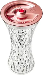 CAWKAY 加湿器 クリスタル 7色ライト USB給電式 卓上 インテリア アロマセラピー 乾燥対策 花粉症対策 オフィス リビング 寝室 (ローズゴールド)