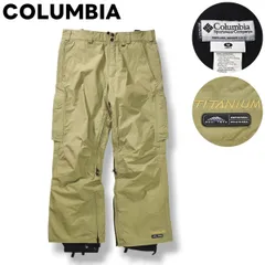 コロンビア COLUMBIA タイタニウム TITANIUM オムニテック OMNI－TECH エキストリーム ポイント パンツ スノー ウェア 裏起毛 x メッシュ M ベージュ ウィンター スポーツ アウトドア スノーボード スキー メンズ