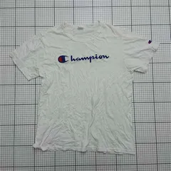 ◇ ⊂ チャンピオン Champion ロゴ刺繍Tシャツ ホワイト系 メンズ FREEサイズ E  【1512020003606】