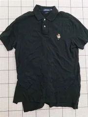 ◇ ⊂ ポロ ラルフローレン POLO RALPH LAUREN カスタムフィット ポロシャツ ブラック系 メンズ E  【1512020018068】