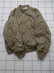 ◇ Θ シンプリシテエ SIMPLICITE ナイロンMA-1ジャケット カーキ系 レディース E  【1512020006676】