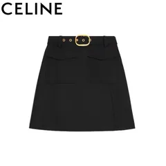 CELINE セリーヌ RJ03I523K.38NO MOHAIR WOOL SKIRT モヘア ウール ミニスカートのサムネイル