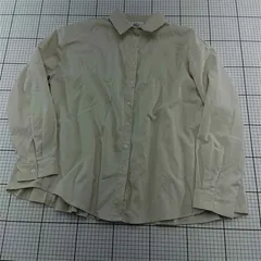 ◇ Θ ハグユー HUG.U プリーツバックデザインシャツ ベージュ系 レディース Fサイズ E  【1512190002980】