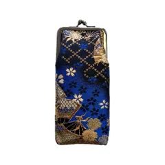 眼鏡ケース おしゃれ 和風 西陣織 口金 メガネケース がま口 めがね ポーチ 手作り 日本製 プレゼント ギフト 海外おみやげ