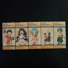 ワンピース ワールドコレクタブルフィギュア ワノ国 完結編１ 全５種セット ルフィ モモの助 日和 スキヤキ アラマキ