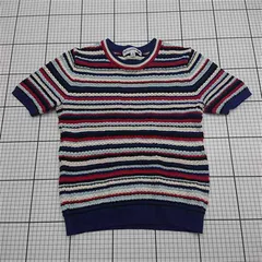 ◇ ⊂ イネス・ド・ラ・フレサンジュ×ユニクロ UNIQLO ボーダー半袖ニット S レディース E  【1512190003420】