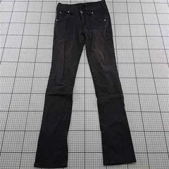 ◇ Θ リーバイス Levi's LADY STYLE ストレートジーンズ 27インチ ブラック系 レディース E  【1512190003222】