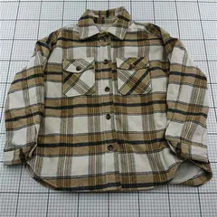 ◇ ⊇ セポ cepo チェック柄シャツジャケット CFL-3449 ベージュ系 レディース M E  【1512190003208】