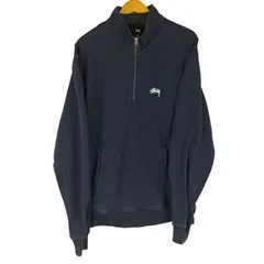 ステューシー Stussy OVERDYED STOCK LOGO MOCK HALF ZIP メンズ import：XL のサムネイル