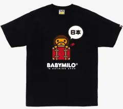 XL A BATHING APE Japan ベイビー マイロ Tシャツ #3 ブラック