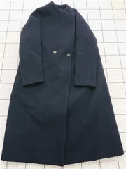 ◇ ⊇ リエス Liesse ウール混ダブルボタンロングコート ネイビー系 レディース E  【1512190004366】