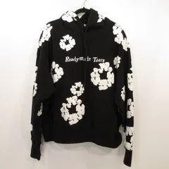 【姫路東店】 中古 READYMADE | レディメイド×DENIM TEARS パーカー COTTON WREATH HOODIE RE-DT-BK-00-00-08 ブラック サイズ：L 【108】