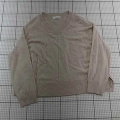 ◇ Θ グリーンレーベルリラクシング Green Label Relaxing Vネックニット ベージュ系 レディース M E  【1512190005073】
