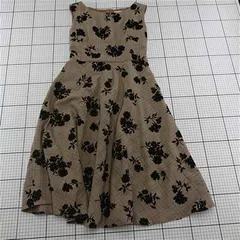 ◇ Θ アールディー RD 花柄ノースリーブワンピース ベージュ系 レディース E  【1512190005202】