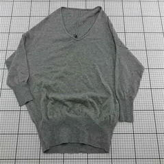 ◇ Θ スピックアンドスパン Spick & Span Vネックニット グレー系 レディース E  【1512190005653】