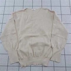 ◇ Θ アイテムズ アーバンリサーチ ITEMS URBAN RESEARCH Vネックニット ベージュ系 レディース Free E  【1512190005547】