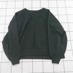 ◇ Θ グリーンレーベルリラクシング green label relaxing クルーネックプルオーバー ブラック系 レディース E  【1512190005752】