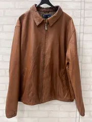 値下げ 90s ポロバイラルフローレン Polo by Ralph Lauren ポニー 刺繍 チンスト レザー 革 ジャケット スイングトップ