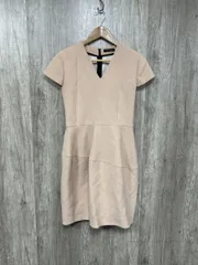 YOKO CHAN ヨーコチャン 日本製 半袖 ひざ丈 ワンピース size38/オレジベージュ ■◆◎レディースのサムネイル