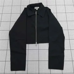 ◇ Θ コス COS クロップドジップジャケット ブラック系 XS レディース E  【1512220084245】