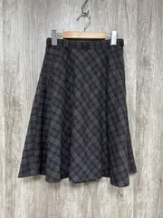 sonny label サニーレーベル アーバンリサーチ チェック フレア スカート sizeF/茶 ◆■ レディース