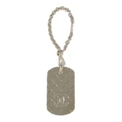 (限定値下げ) 美品 シャネル ココマーク マトラッセ チャーム キーリング キーホルダー シルバー バッグチャーム ギフト対応可【A】【メンズ・レディース】★■593107【中古】