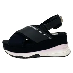 LANVIN en Bleu(ランバンオンブルー) サンダル 22 レディース - 黒×白