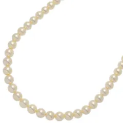 (限定値下げ) 6.0-6.5mm アコヤ真珠/Japan Pearl/パール ネックレス･ペンダント/Silver/銀製-24.2g/シルバー/プレゼント/記念日/冠婚葬祭【♀】【S】【レディース】★■598823【中古】