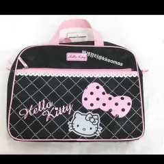 ハローキティ バッグ ブラック ピンク リボン ハンドバッグ トートバッグ クロスバッグ ギャル