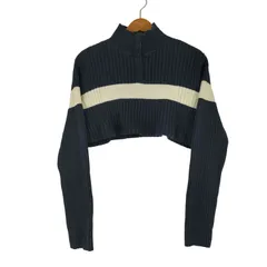 トミーヒルフィガー TOMMY HILFIGER ロゴ刺繍 クロップドニット レディース 表記無 