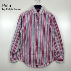 POLO by Ralph Lauren 90s old REGENT custom fit stripe L/S shirts M ポロバイ ラルフローレン オールド ストライプ 長袖シャツ ボタンシャツ 古着