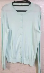 ユニクロ ミント色カーディガン
