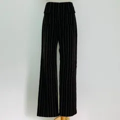 00s10s R.NEWBOLD tech gimmick ウール ベイカーパンツ マルチ 多数ポケット ストライプ XLサイズ 個性的