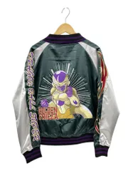【新品】 MARUSHIN (丸眞) ドラゴンボール超 ゴールデンフリーザ スカジャン 刺繍 4005008700 ダークグリーン×ホワイト L メンズ/028