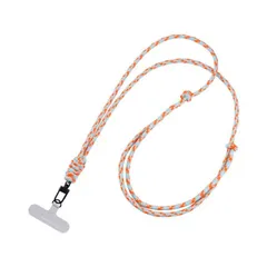 スマホショルダー ストラップ 紐 丸 ヒモ オレンジ ライトブルー ライトグレー スマートフォン 多機種対応 ネックストラップ SHOULTY MULTI STRAP 丸紐タイプ 【定形外郵便にて発送】【10日以内発送】