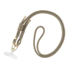 スマホ ショルダーストラップ ストラップホルダー セット グレージュ 全機種対応 iPhone 携帯 スマホ 携帯ストラップ ベルト ショルダー 肩掛け 首掛け 首かけ 斜めがけ ネックストラップ Android 【ゆうパケットにて発送】【10日以内発送】