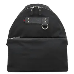 グッチ GUCCI リュック・デイパック ナイロン キャンバス バックパック ナイロン レザー ブラック シルバー金具 黒 シェリーライン  268184 【保存袋】【中古】