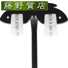 （新品仕上げ済）シャネル CHANEL ウルトラ コレクション ダイヤ ピアス J4303 K18 ホワイトゴールド × ダイヤ ×  ホワイトセラミック 8713