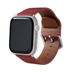 Apple Watch Series 1/2/3/4/5/SE/6/7 (42/44/45mm) PUレザーバンド Vahane ワインレッド 【定形外郵便にて発送】【10日以内発送】