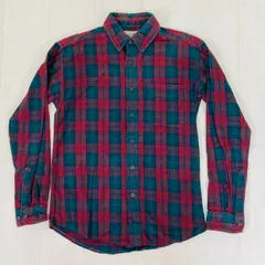 90s Vintage L.L.Bean ネルシャツ オンブレ シャドウチェック ボタンダウン コットン Mサイズ