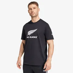 【送料無料・匿名配送】adidas ラグビー ウェア オールブラックス 25/26 ロゴTシャツ ブラック 黒 新品