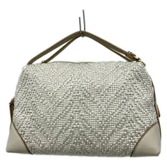 GIANNICHIARINI(ジャンニキャリーニ/ジャンニキアリーニ) ハンドバッグ アリファ アイボリー 編み込み レザー