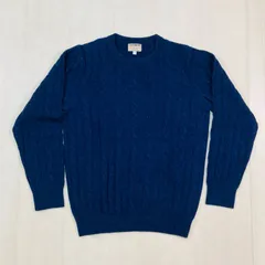 Japanese Vintage BEAUTY&YOUTH UNITED ARROWS CASHMERE 100% カシミヤ ケーブルニットセーター Mサイズ ネイビー系