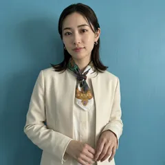 229 CELINE セリーヌ ハンカチ コットン ジュエリー柄 エメラルドグリーン 45cm