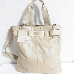 良品 LANCEL ランセル レザー 2way ショルダーバッグ ハンドバッグ ベージュ レディース 古着 中古 USED